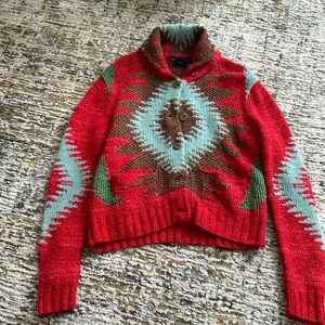 Hand knit Ralph Lauren sweater. Mint condition